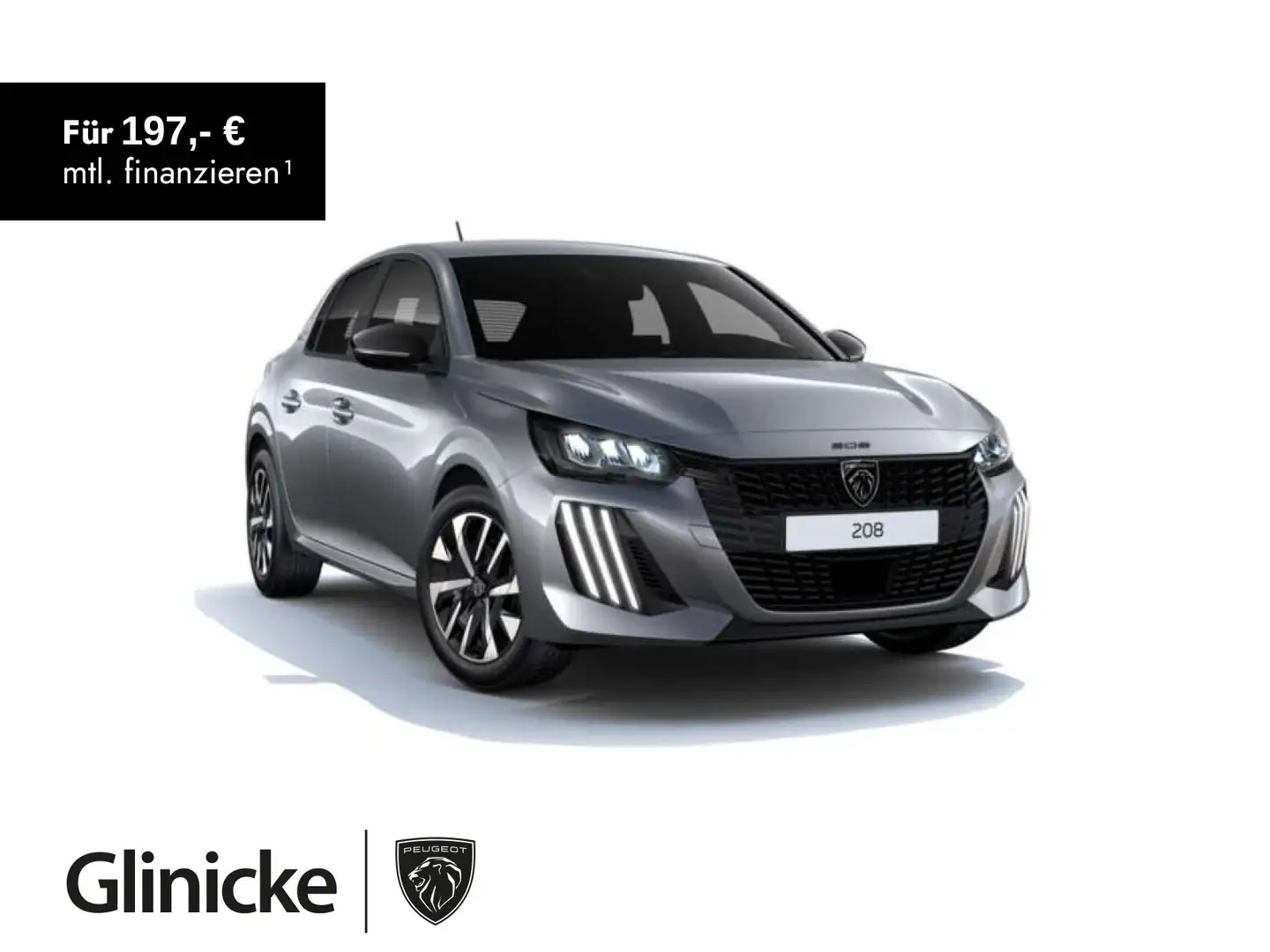 Peugeot 208 Style Mildhybrid 110 e-DSC6 PDC SHZ CarPlay Grau - 1
