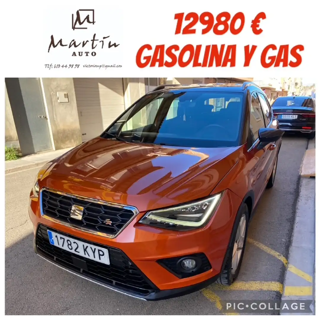 SEAT Arona 1.0 TGI S&S Reference 90 Naranja - 1