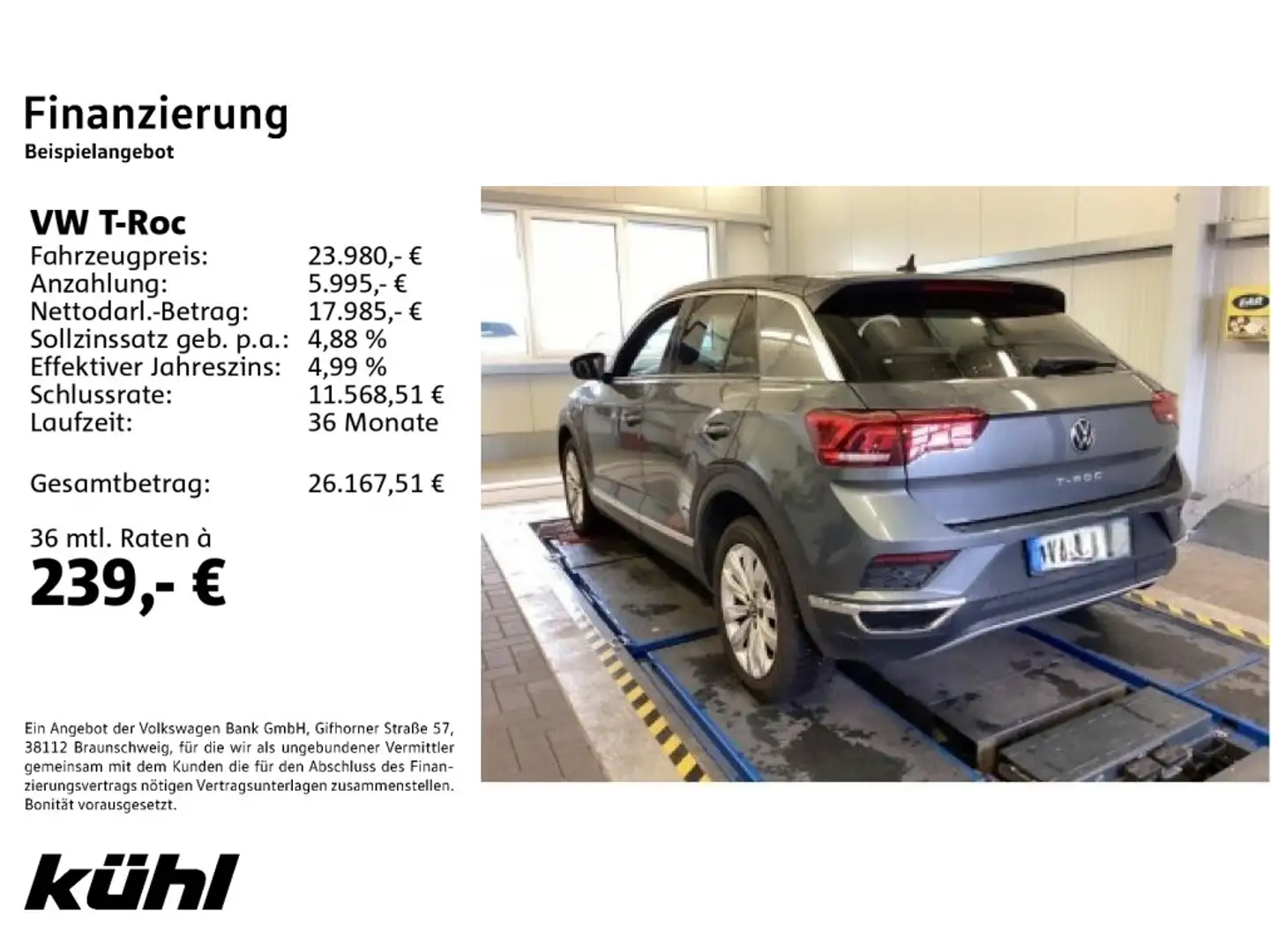 Volkswagen T-Roc 1.5 TSI DSG Sport ACC/Assistenz/17"/App Grau - 2
