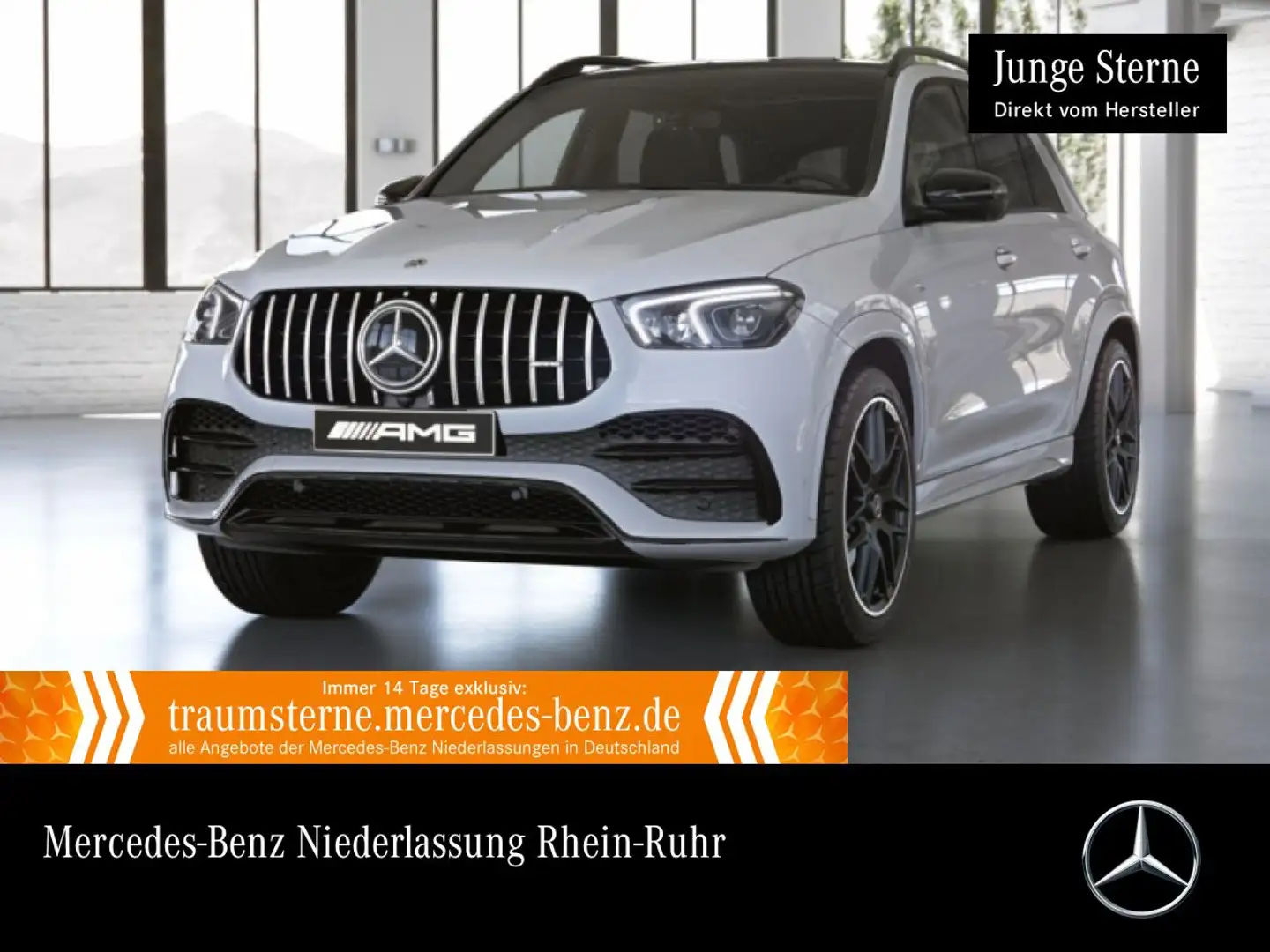 Mercedes-Benz GLE 53 AMG GLE 53 4M NIGHT+PANO+360+AHK+LED+FAHRASS+STHZG+22" Weiß - 1