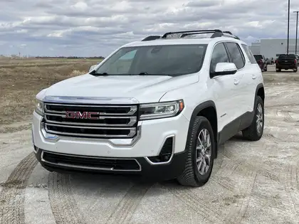 White 2021 GMC Acadia SLT AWD SUV / Crossover Four-Wheel Drive 9-Speed Automatic