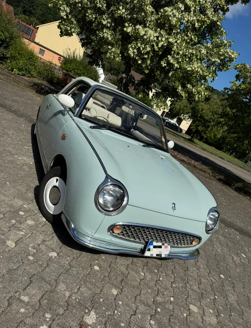 Nissan Figaro 1.0 Turbo - HU Neu - 1. Hd in DE - Tausch möglich Kék - 1