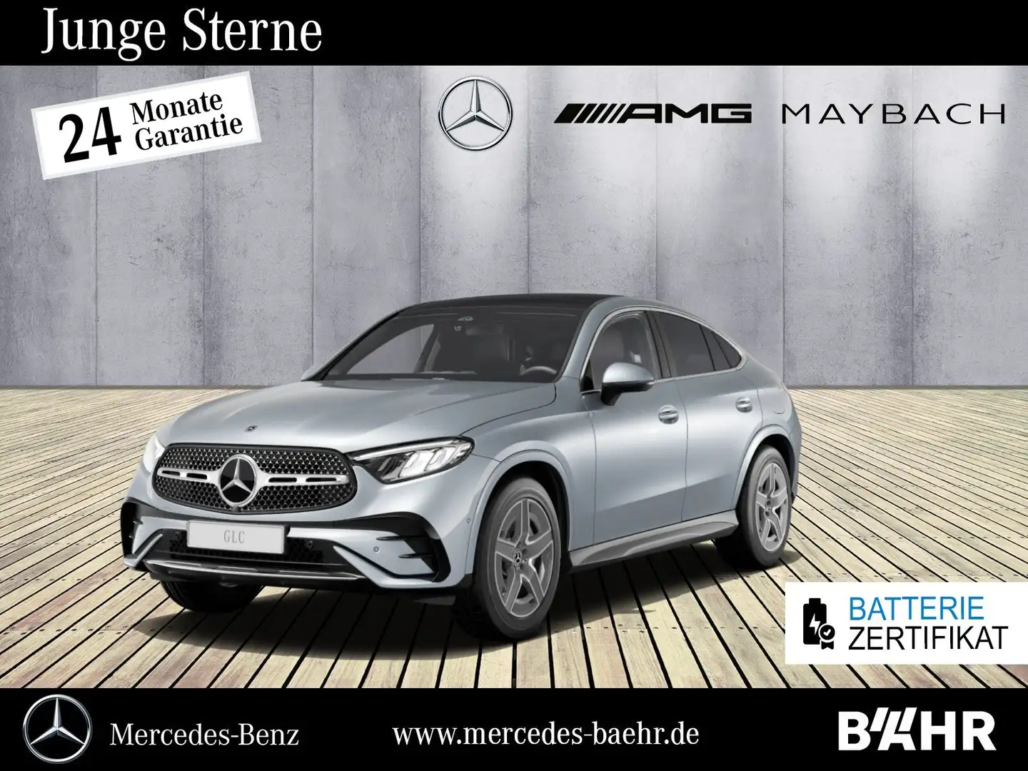 Mercedes-Benz GLC 400 GLC 400 e 4M Coupé AMG/MBUX/LED/AHK/Pano/LMR-19" Silber - 1