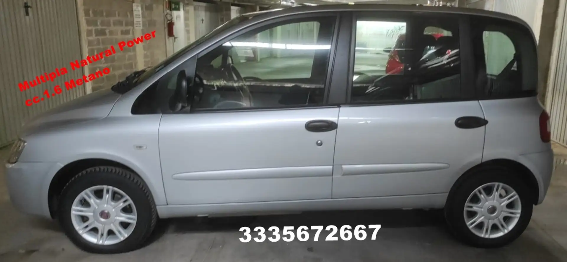 Fiat Multipla Multipla 1.6 16v ELX bipower Gris - 2