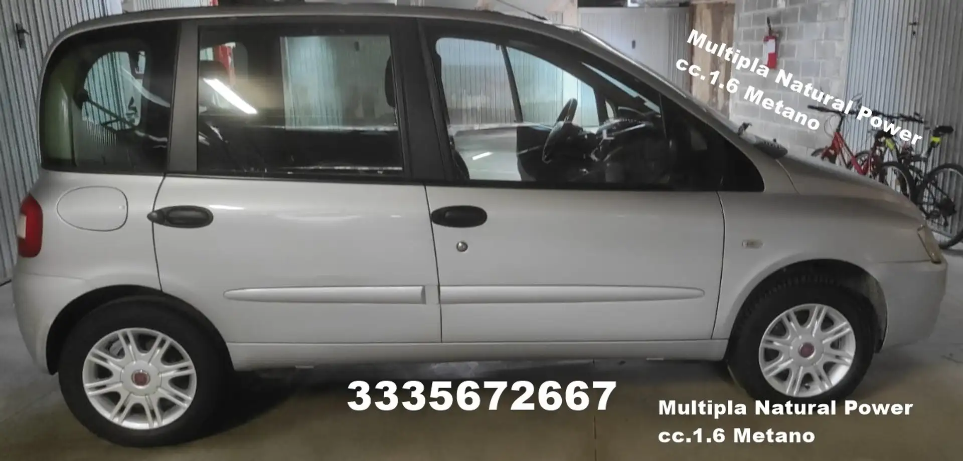 Fiat Multipla Multipla 1.6 16v ELX bipower Gris - 1