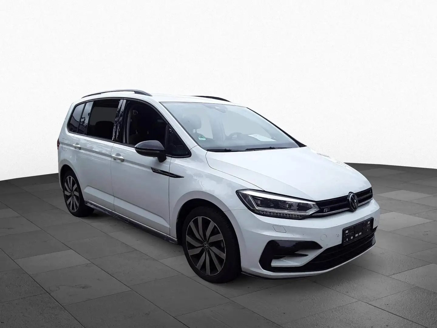 Volkswagen Touran 2.0 TDI R-Line BLACK AHK KAM NAVI APP LED Weiß - 1
