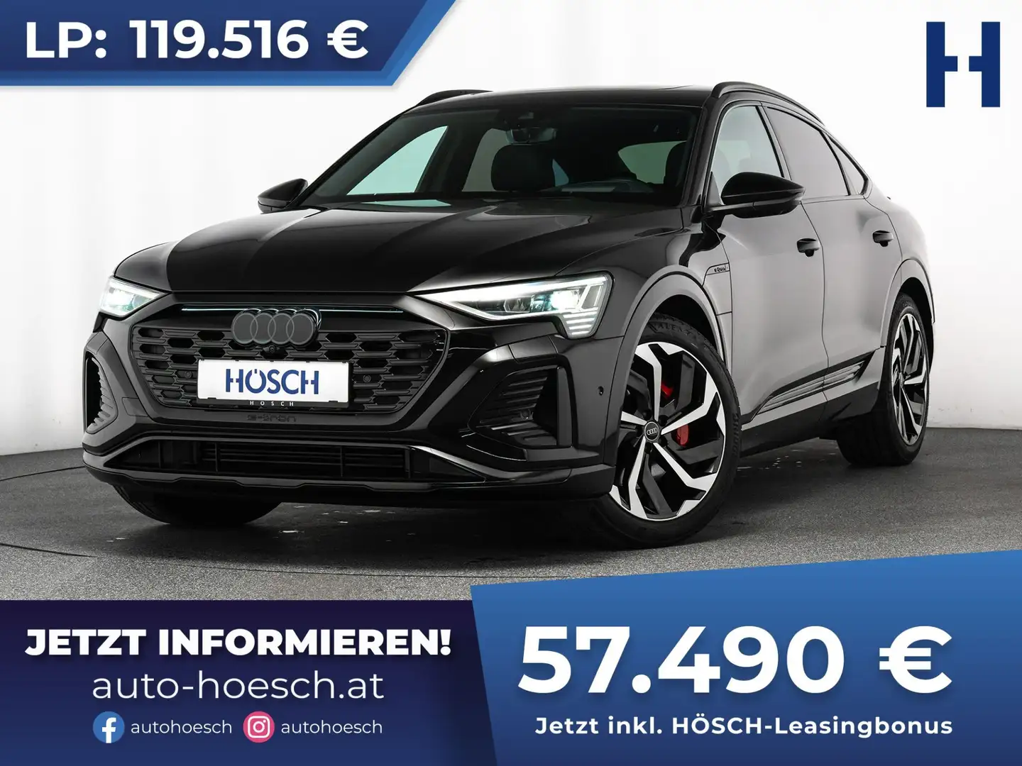 Audi Q8 e-tron 55 SB quattro 2x S-LINE TRAUMEXTRAS -52% Schwarz - 1
