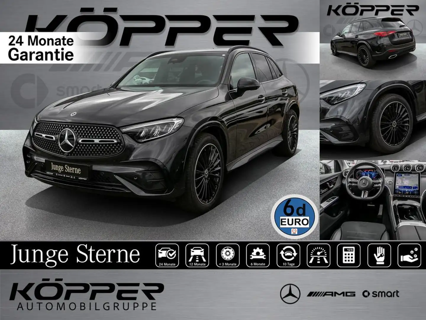 Mercedes-Benz GLC 220 d 4M AMG Advanced PLUS AHK 360° Kamera Gris - 1