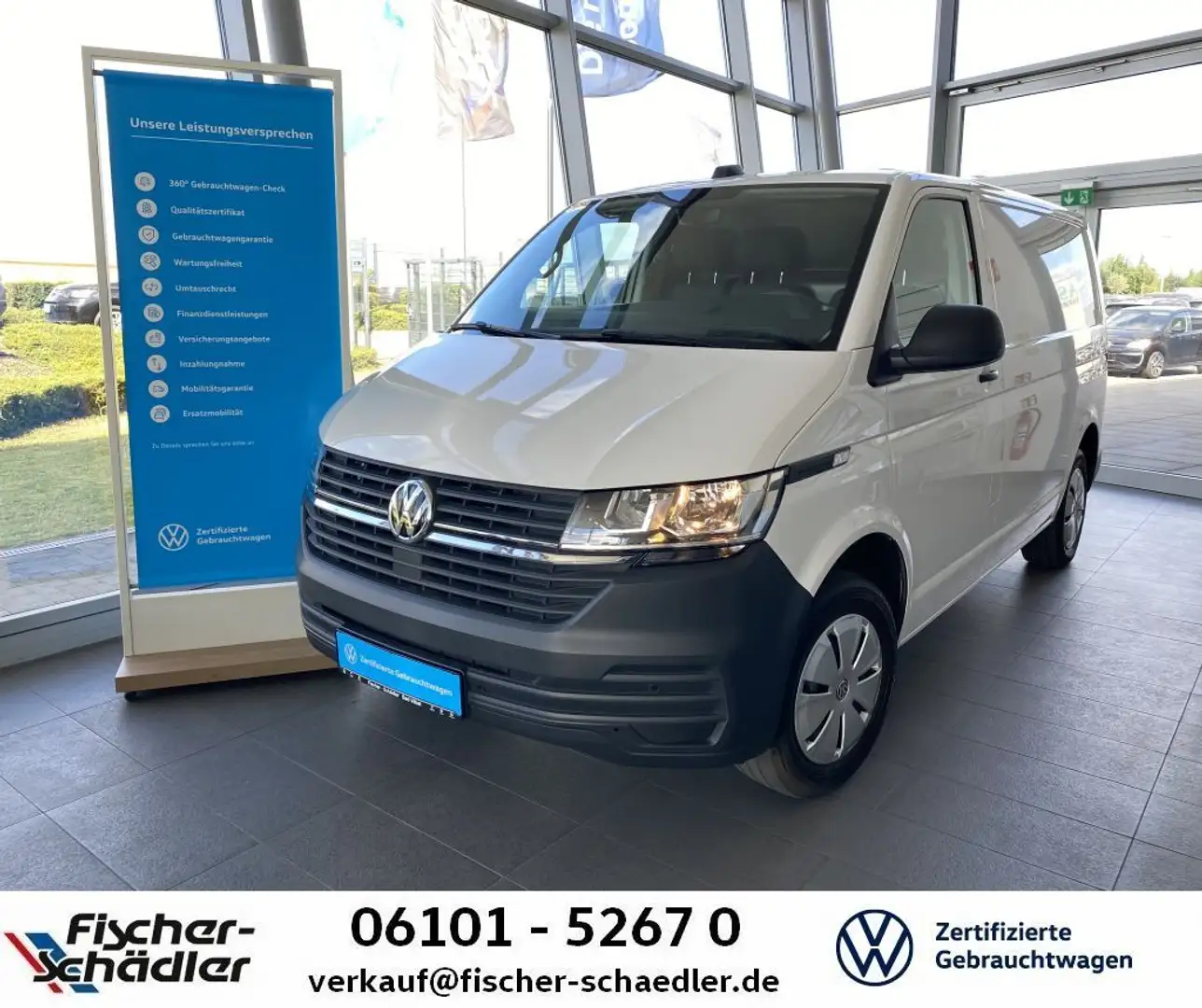 Volkswagen T6 Transporter 2.0TDI*AHK*L1H1*Klima*RearView* Weiß - 1