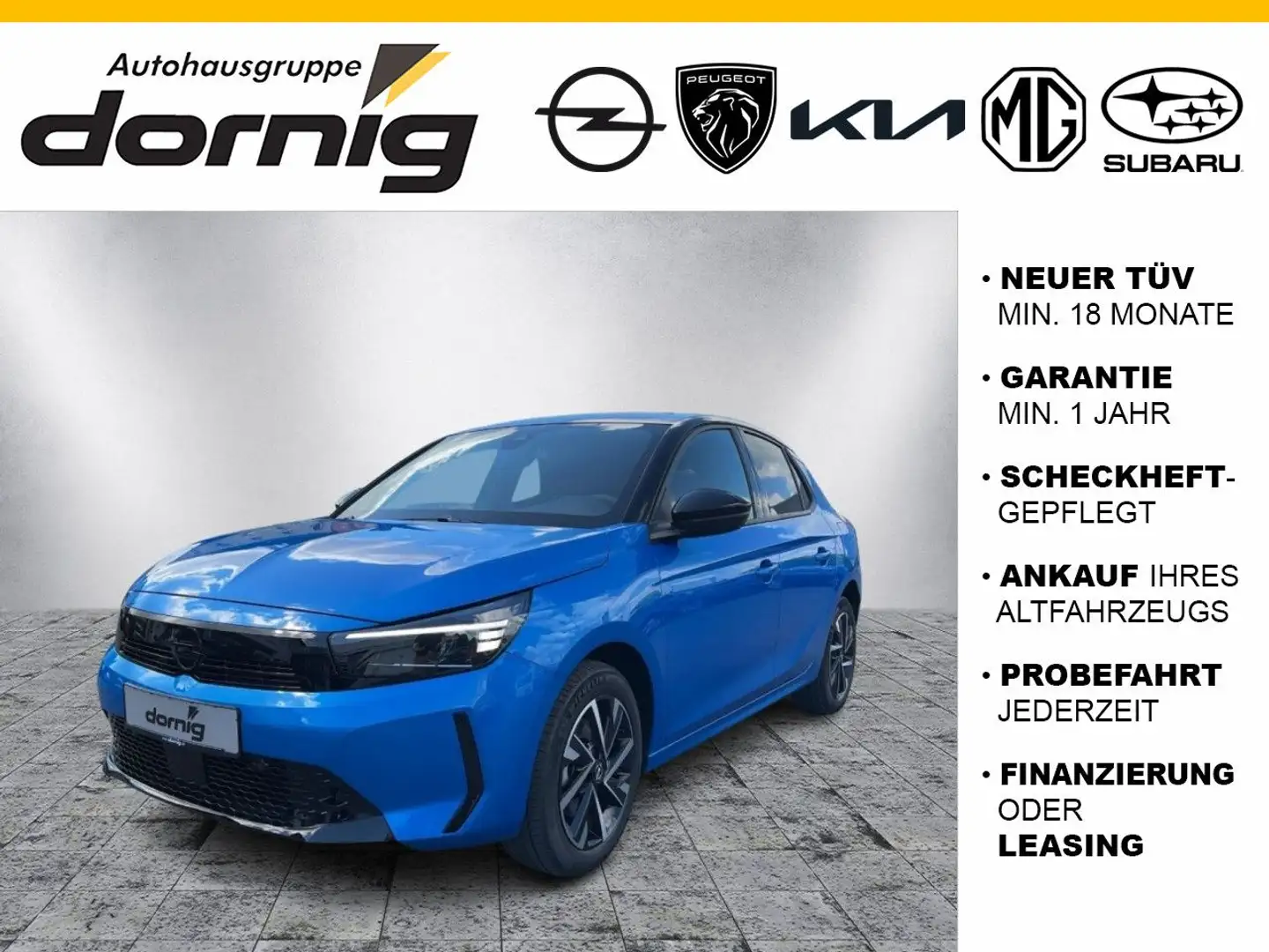 Opel Corsa F YES 1.2 Turbo Komfort-Paket Blau - 1
