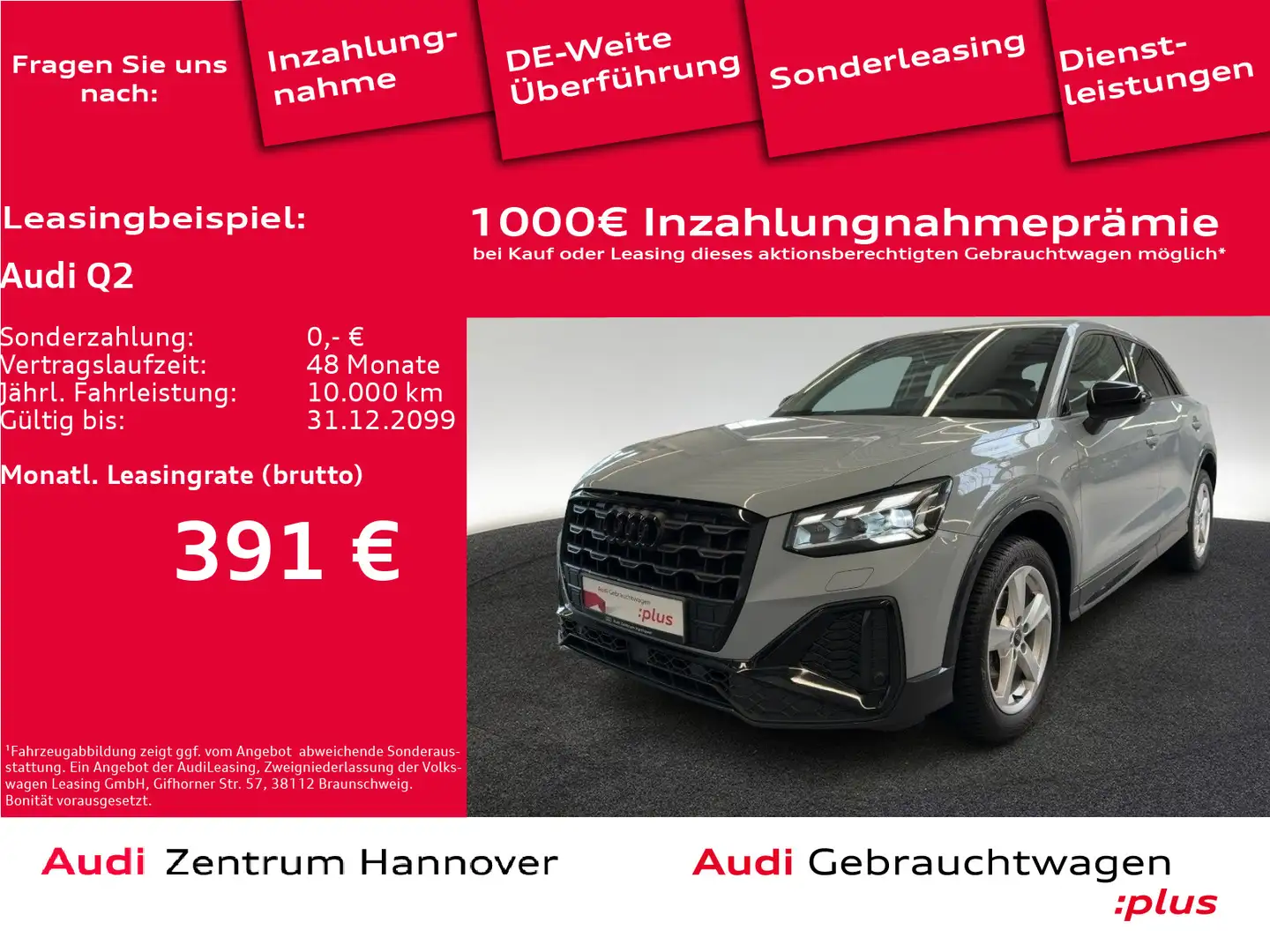 Audi Q2 S line 35 TFSI Matrix Kamera Phone Box Keyles Grey - 1