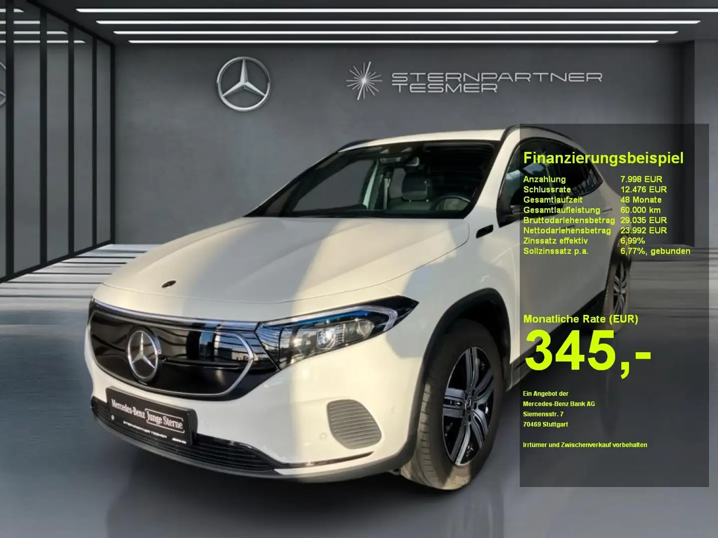 Mercedes-Benz EQA 250+ Night+Ambiente+CarPlay+AHK+DISTRONIC Weiß - 1