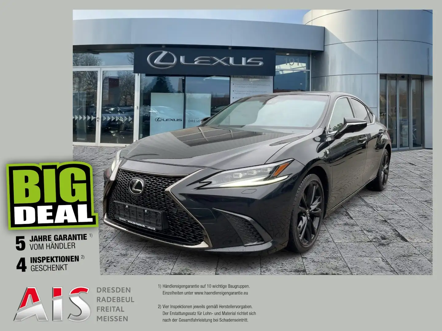 Lexus ES 300 h F Sport Schiebedach*HUD*Navi*ACC*360KAM Schwarz - 1