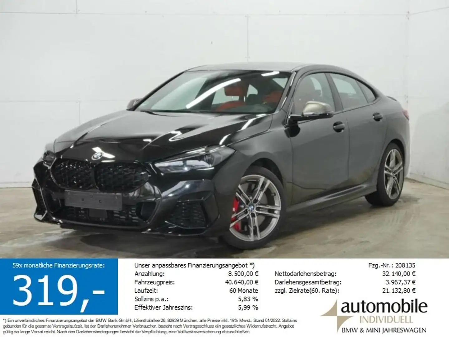 BMW 235 Mi xDrive Gran Coupé M Sport Pro HuD HiFi LED Černá - 1