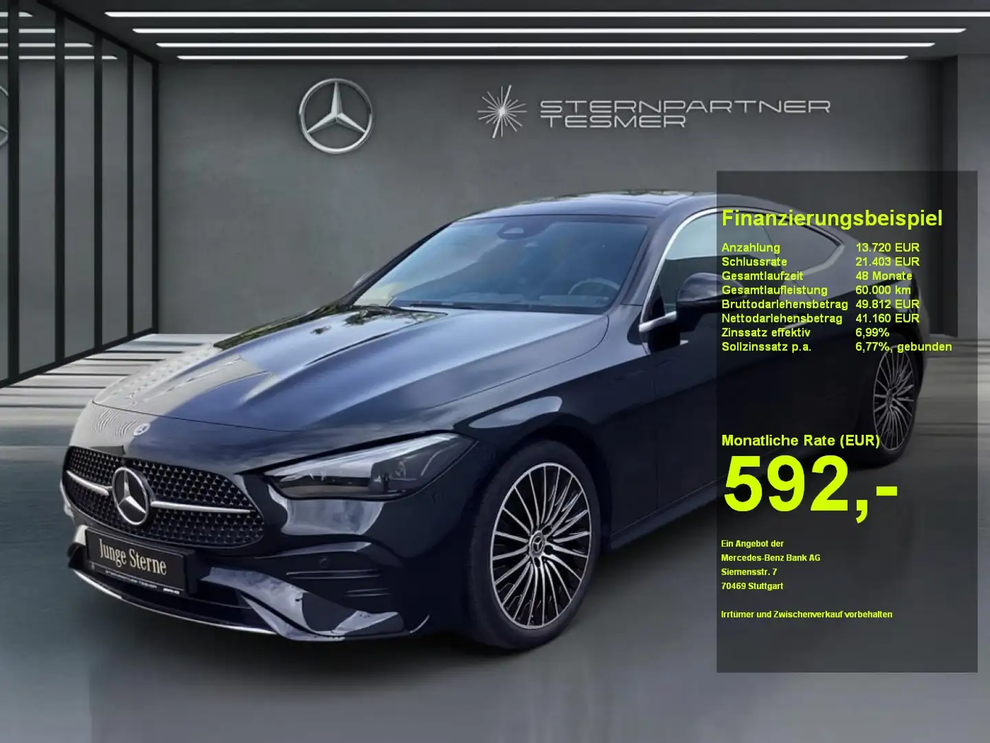 Mercedes-Benz CLE 200 +AMG+MBUX++PANO+360°+AHK+HuD+DISTRONIC Schwarz - 1