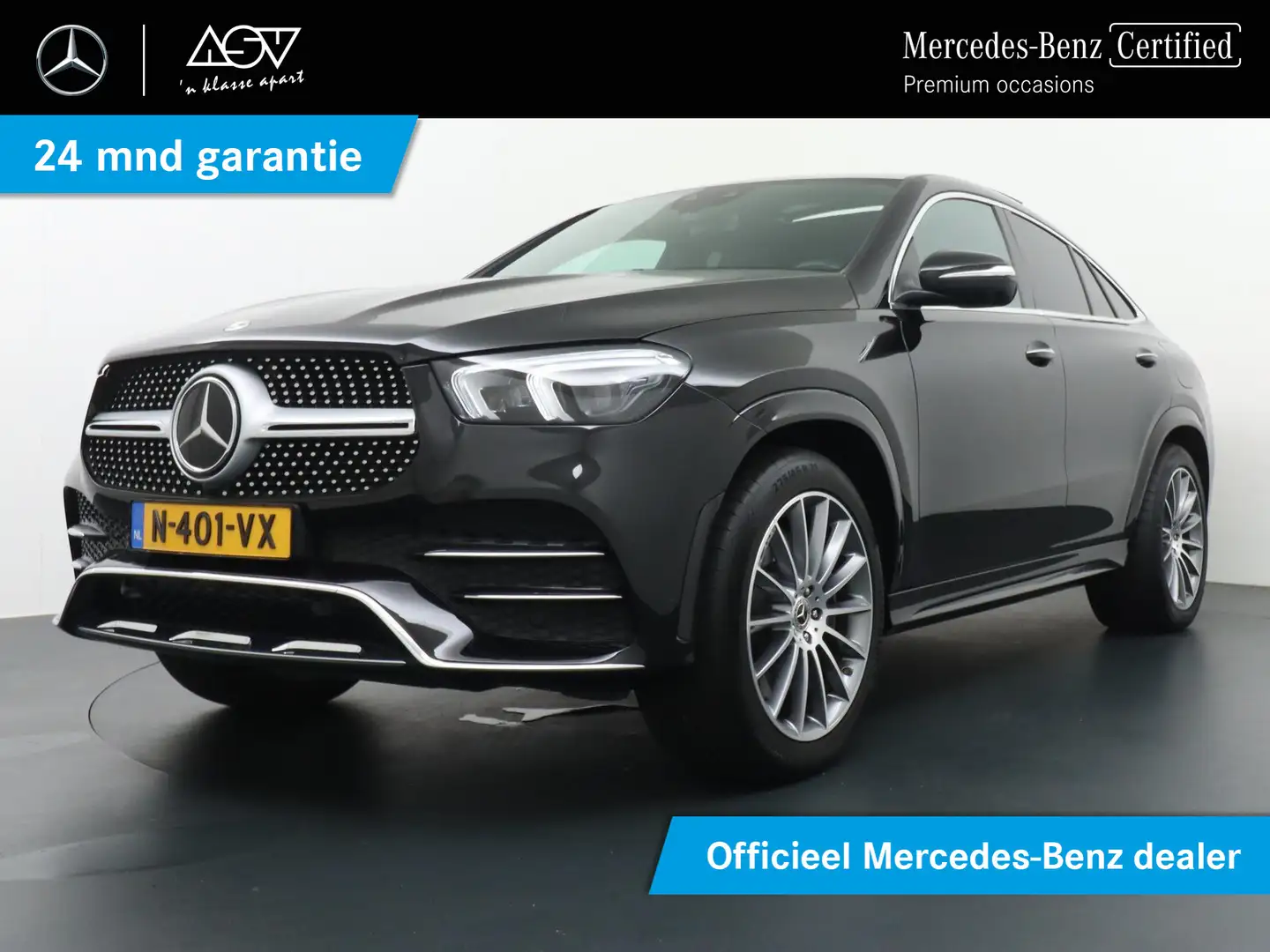 Mercedes-Benz GLE 350 Coupé e 4MATIC Premium AMG-Line, Luchtvering, Pano Zwart - 1