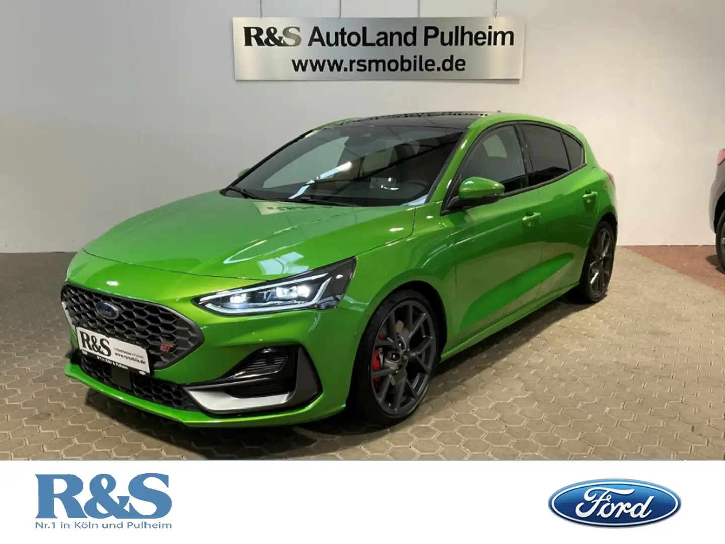Ford Focus ST X+Matrix LED+Head-UP+Pano+B&O+LaunchControl Grün - 1