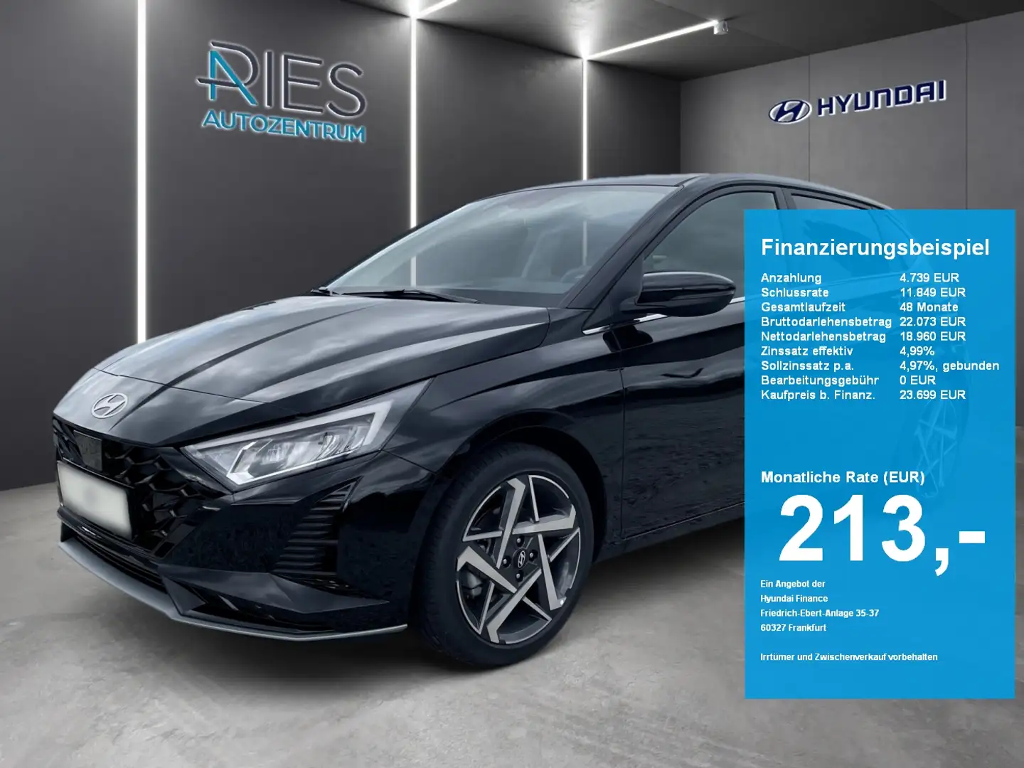 Hyundai i20 1.0 T-GDI Prime KlimaA*LED*Navi*SHZ*SoundSys Noir - 1