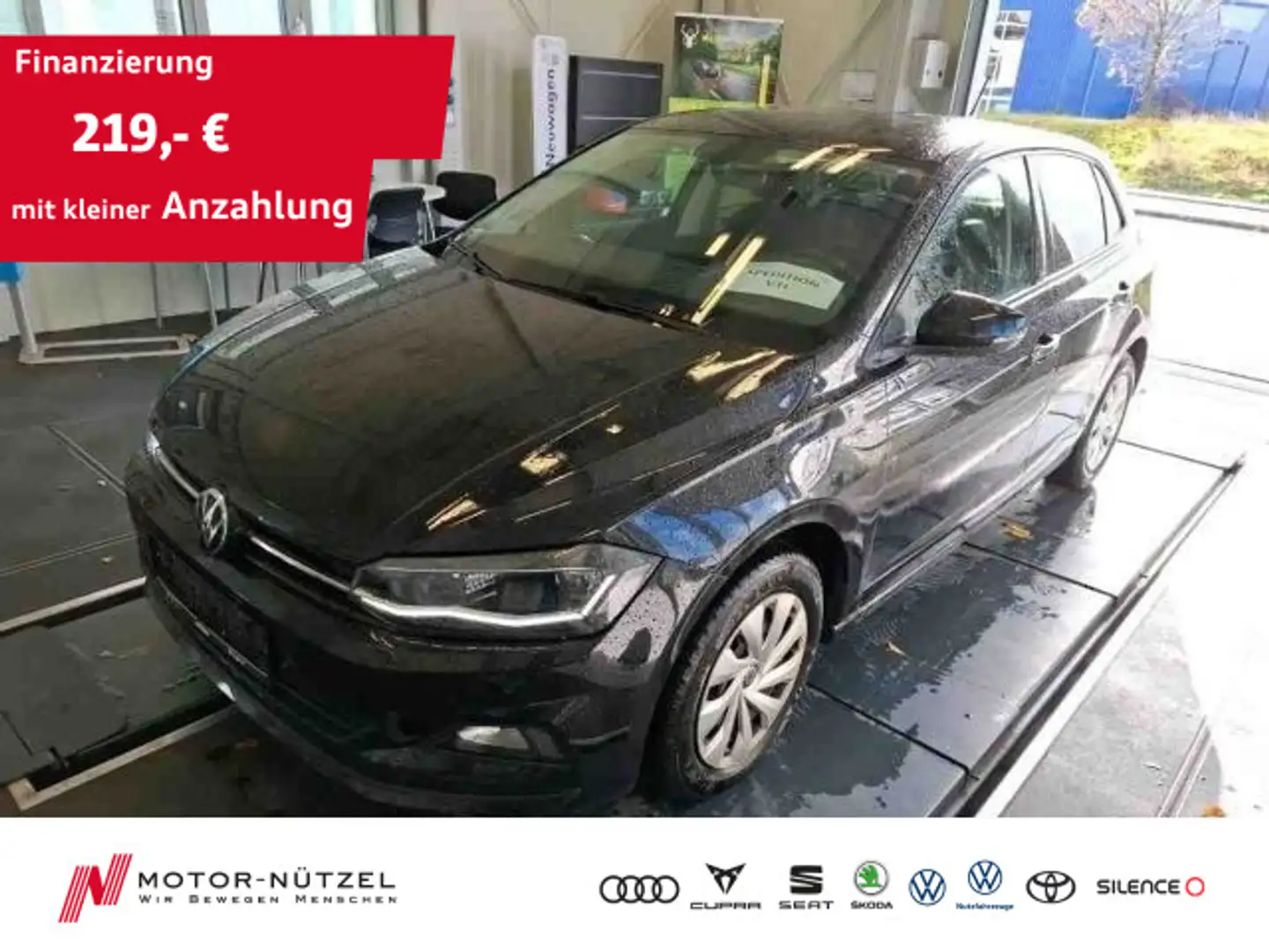 Volkswagen Polo 1.0 TSI COMFORTLINE 5JG+LED+APP+SHZ+2xPDC Schwarz - 1