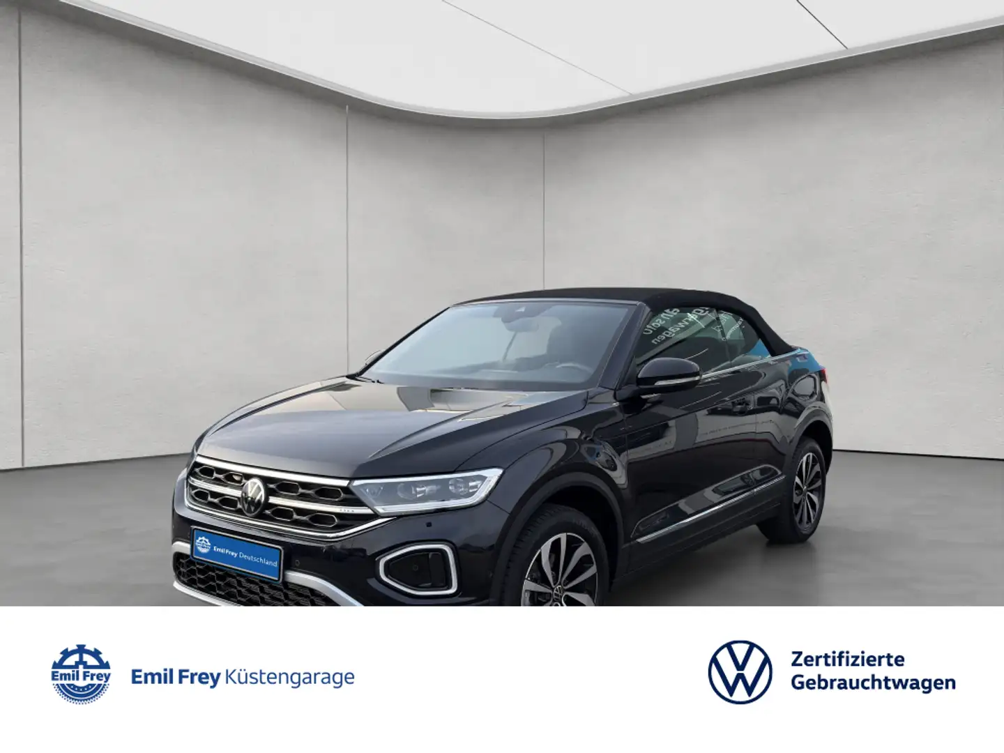Volkswagen T-Roc Cabriolet Style 1.5 TSI AHK NAVI GJR STAND Schwarz - 1