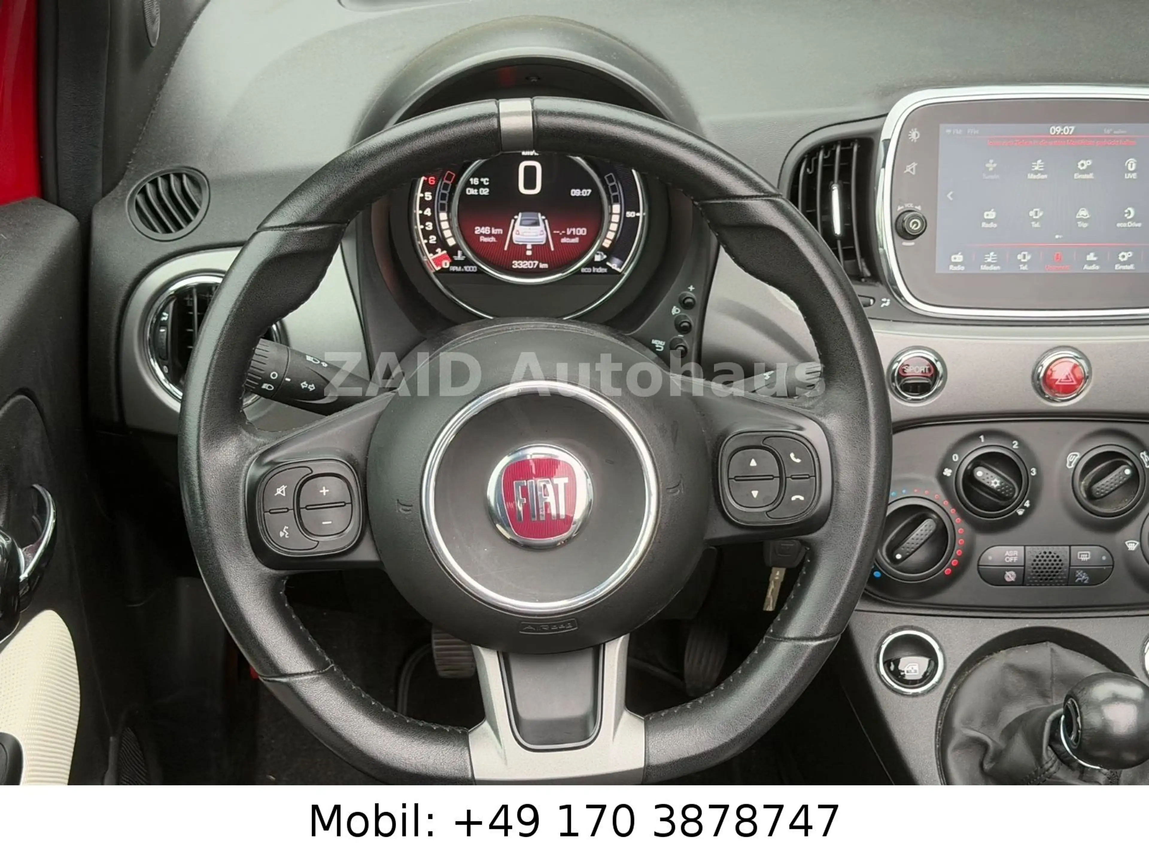 Fiat 500 500 S CABRIO*1HAND*LED*NAVI*PDC*33000KM — photo 14