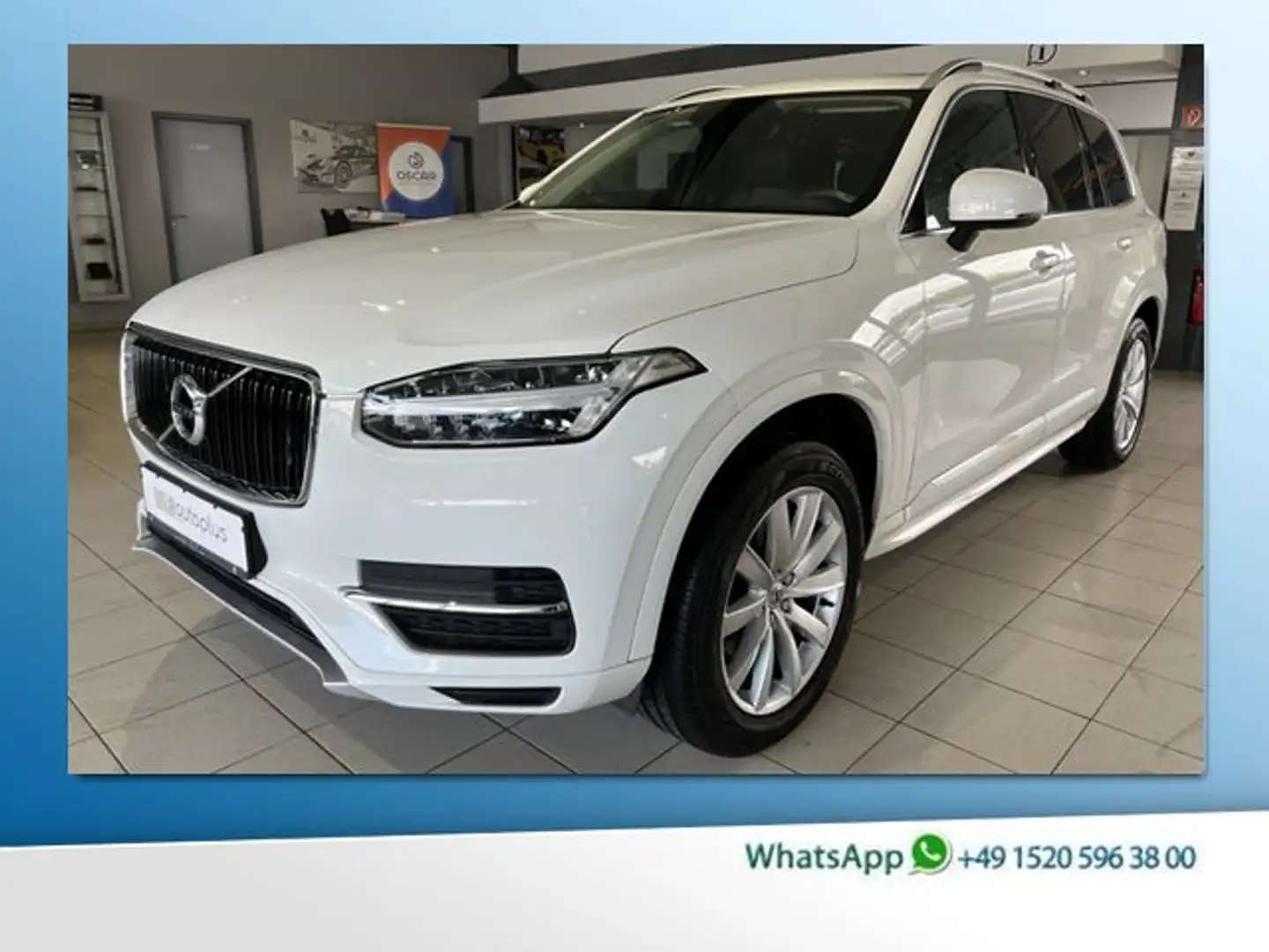Volvo XC90 D5 Momentum AWD ACC AHK Leder WinterPaket Blanc - 1