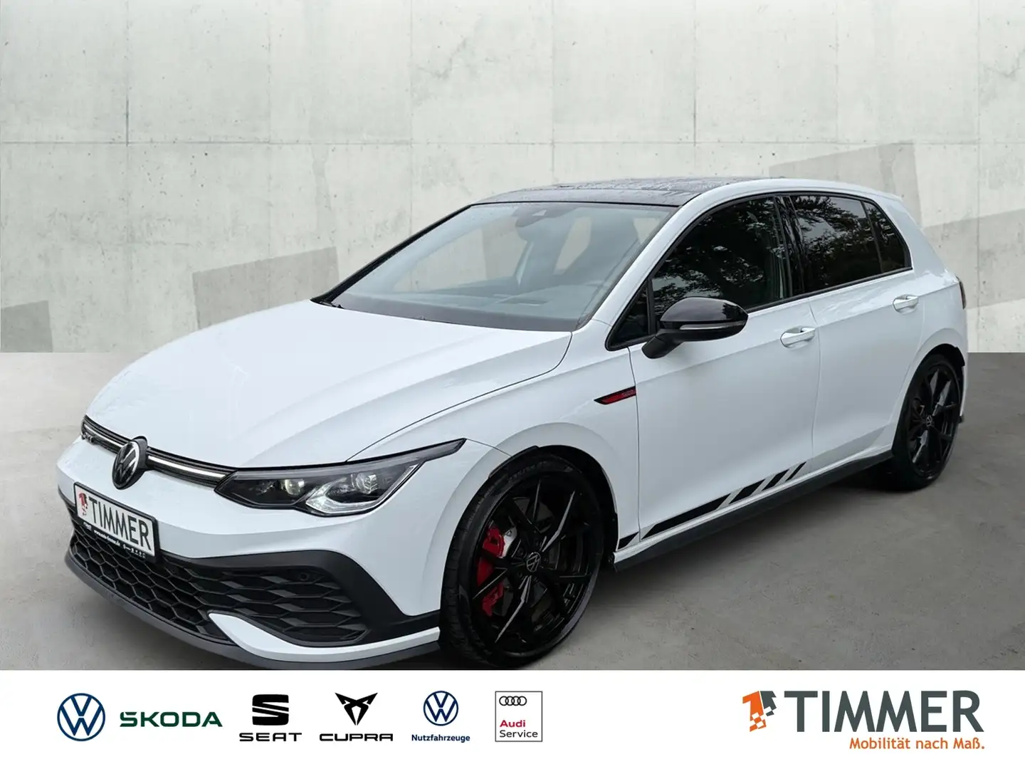 Volkswagen Golf VIII 2.0 GTI CLUBSPORT BLACK *H&K *PANO *IQ.LIGHT Weiß - 1