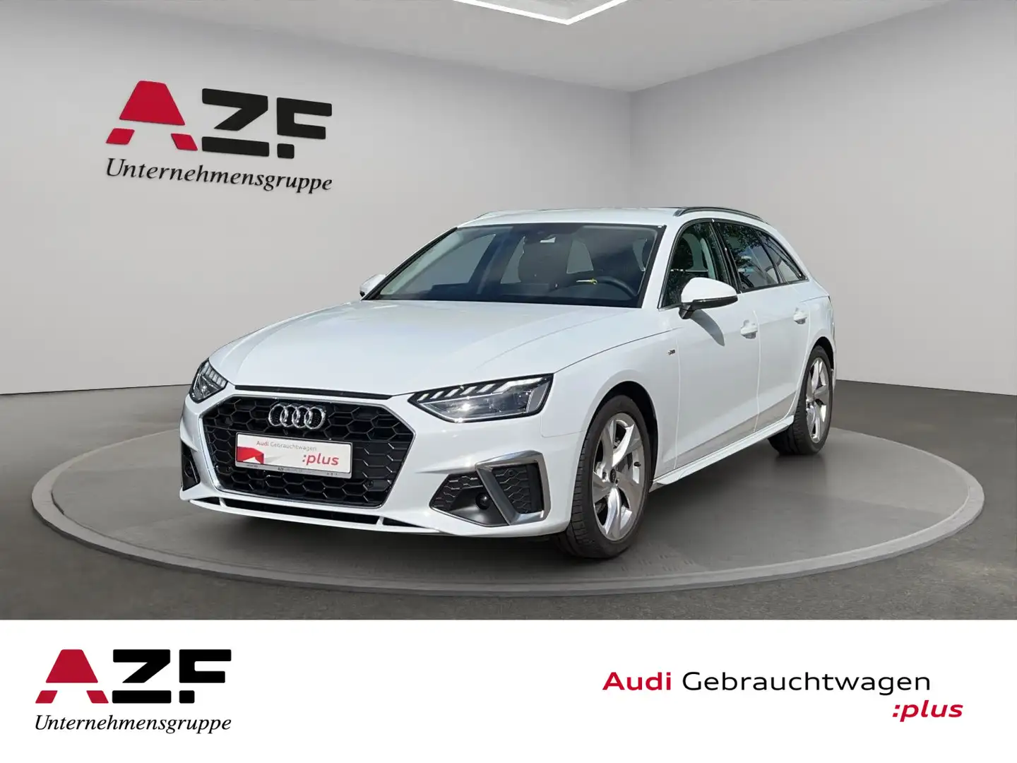 Audi A4 40 TDI S tronic S line AHK+NAVI+LED+ACC Weiß - 1
