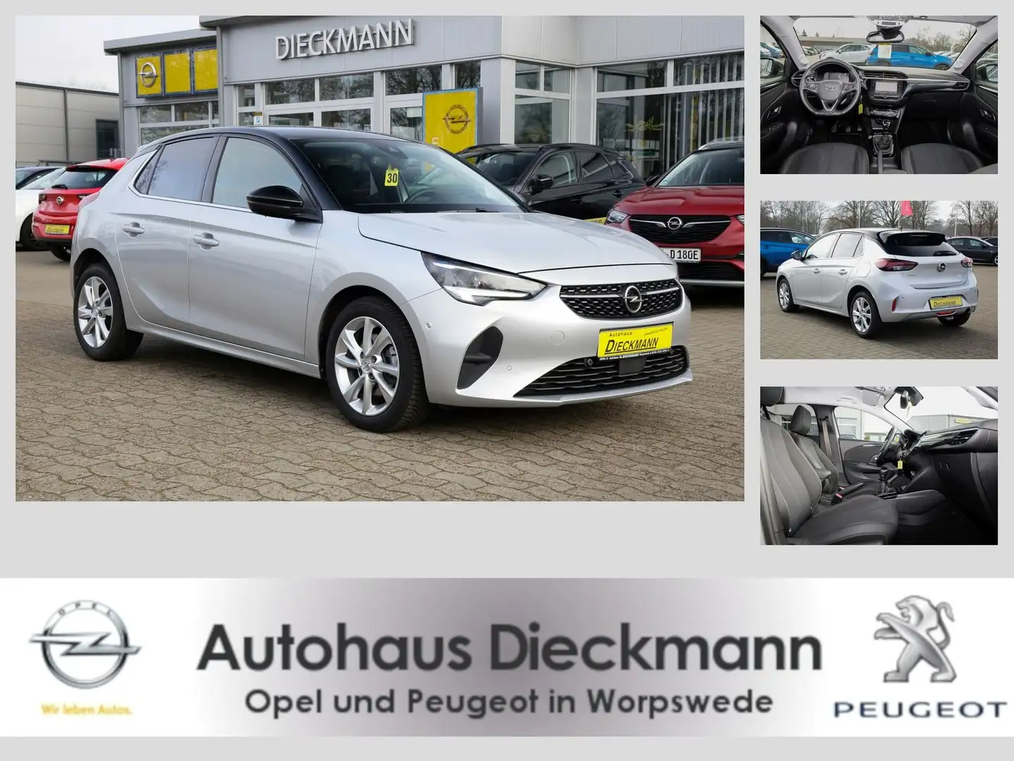 Opel Corsa-e legance 1,2 RFK SHZ PDCV/H LED Navi LM srebrna - 1