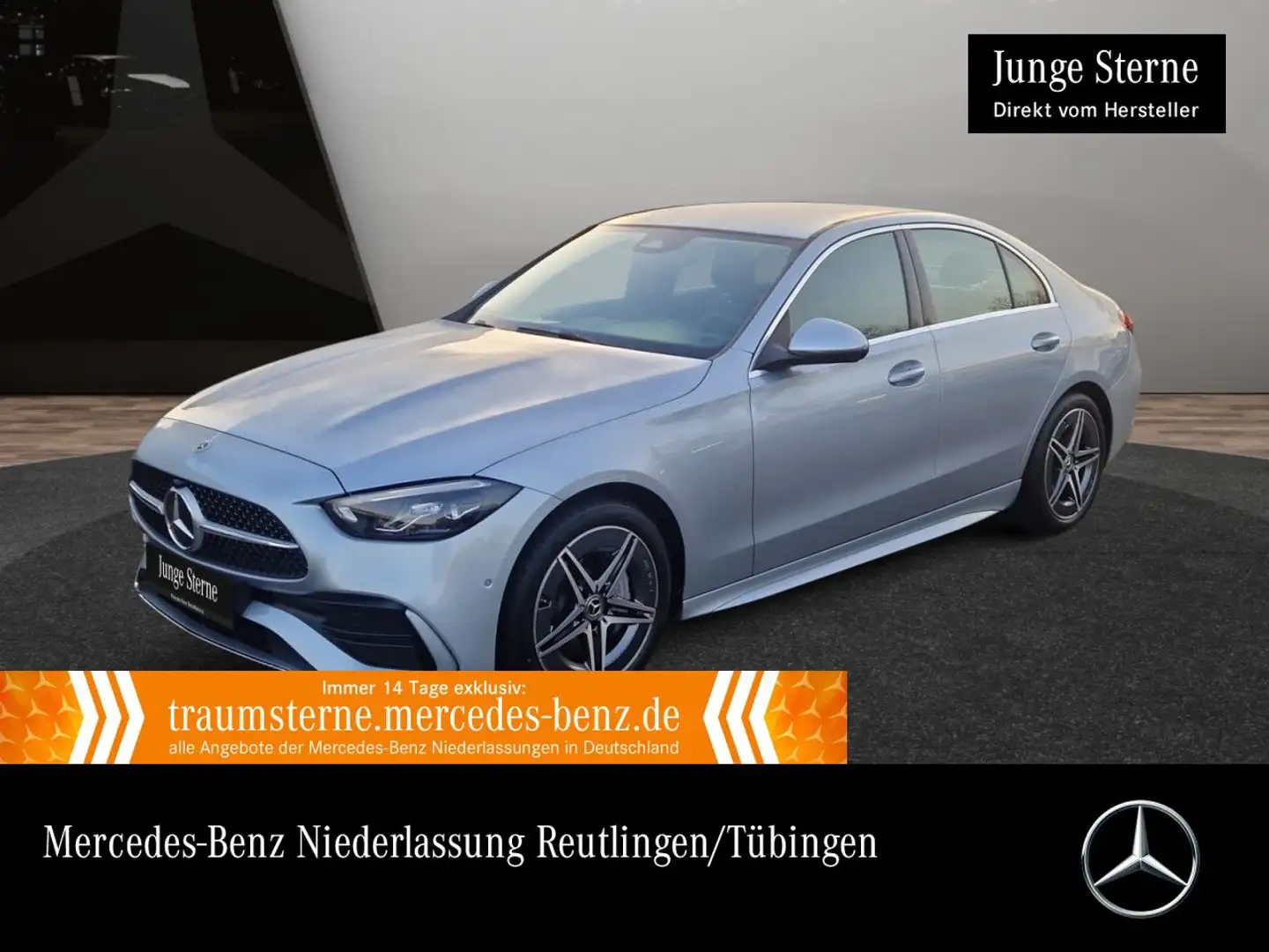 Mercedes-Benz C 180 AMG+LED+KAMERA+TOTW+KEYLESS+9G Silber - 1