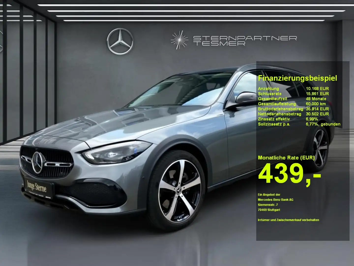 Mercedes-Benz C 220 d T All-Terrain DiG.L. BURM, DISTR, PANO Gris - 1