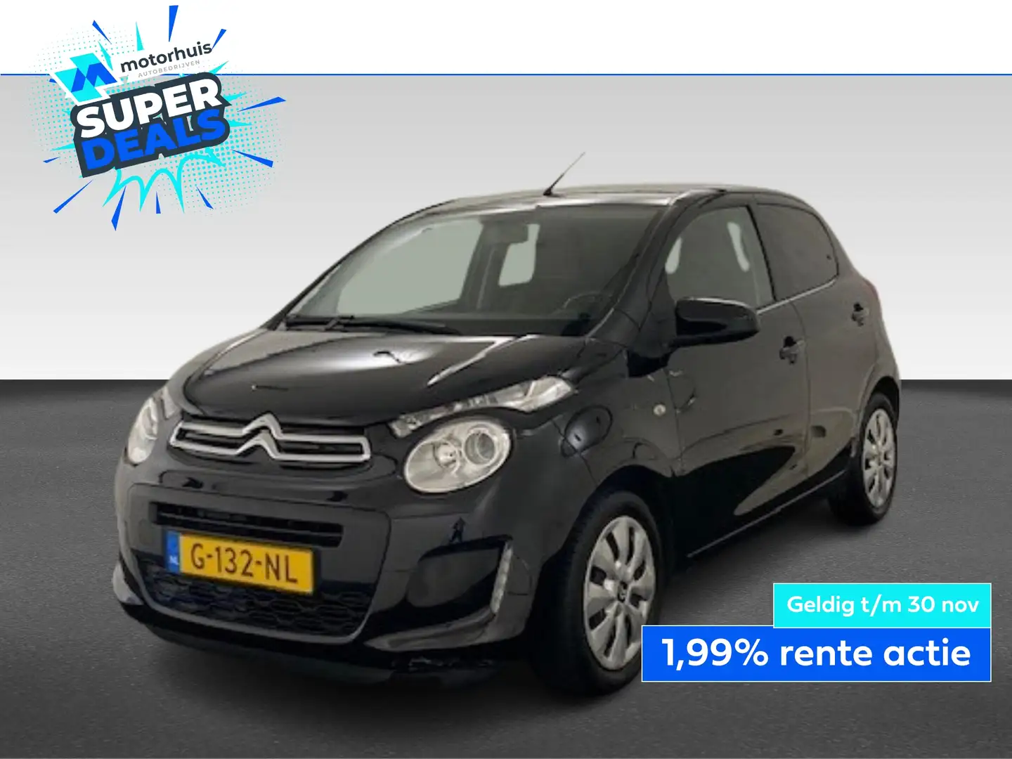 Citroen C1 1.0 VTi 72PK 5DRS Feel / Airconditioning Zwart - 1