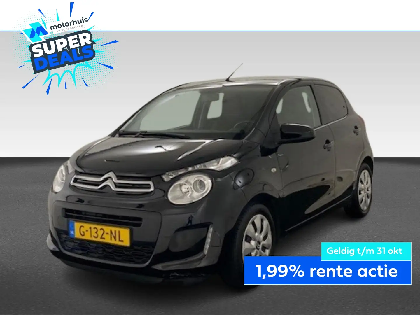 Citroen C1 1.0 VTi 72PK 5DRS Feel / Airconditioning Noir - 1