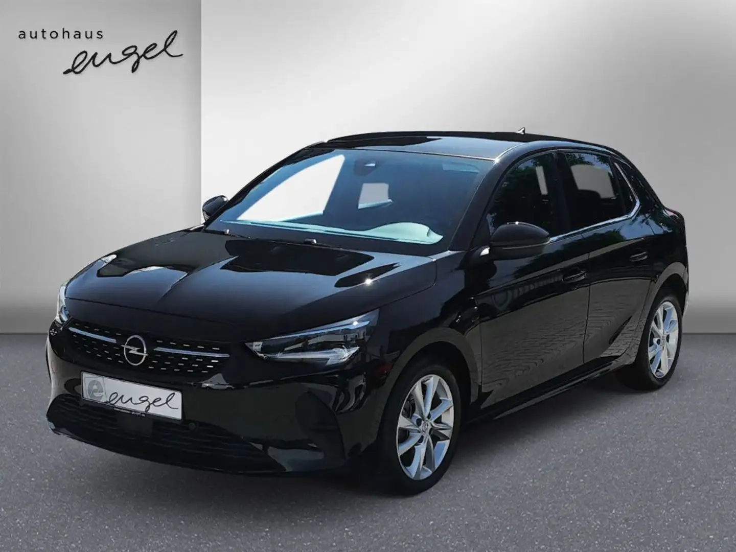 Opel Corsa 1.2 Turbo Elegance,SKY,PANO,LED,SHZ,TOTWINKEL,CARP Zwart - 1