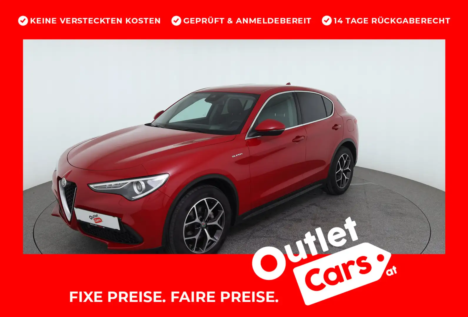 Alfa Romeo Stelvio Super 2,2 ATX AWD Red - 1