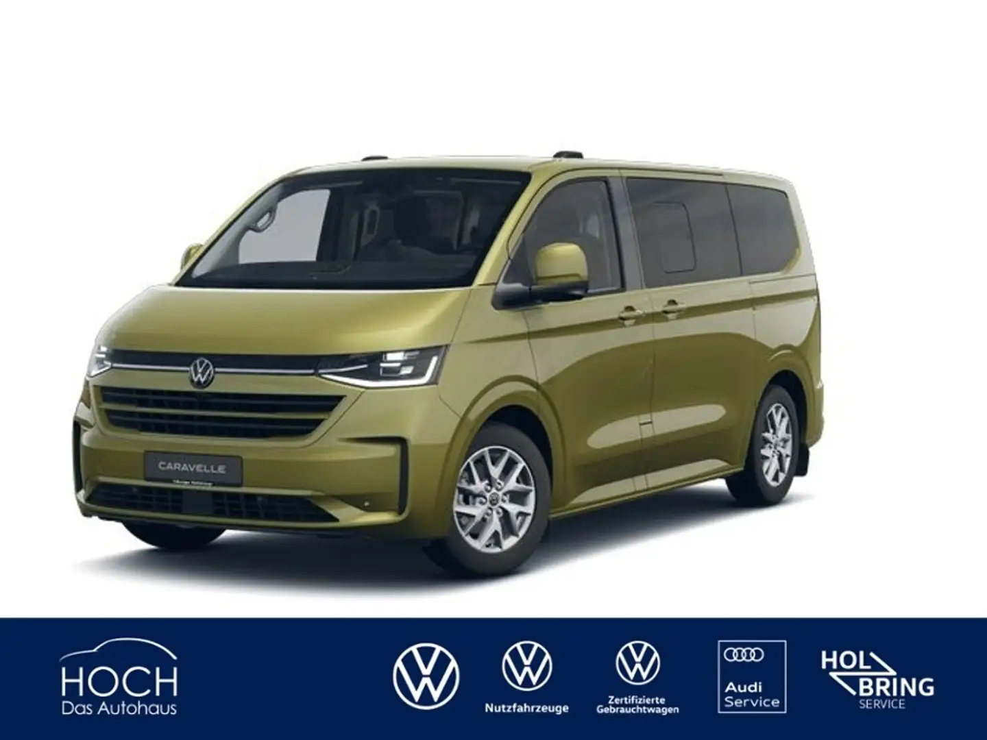 Volkswagen T7 Caravelle T7 E-Caravelle KR Radstand GJR+Pano+AHK+ACC Verde - 1
