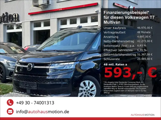 2025 Volkswagen Multivan in Black for sale
