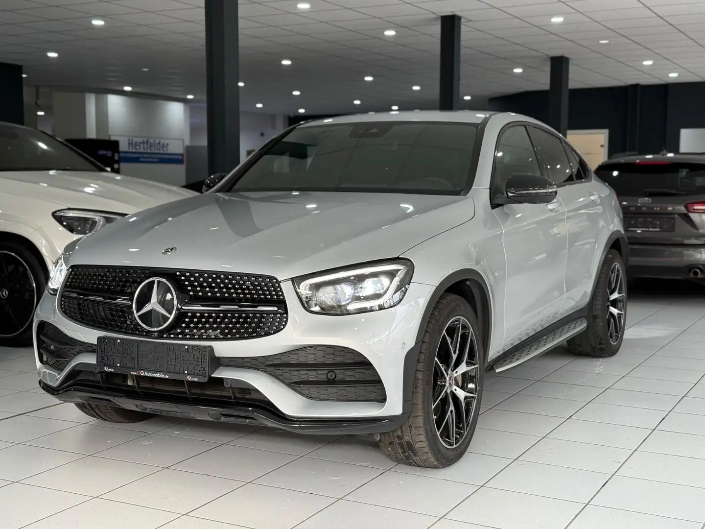 Mercedes-Benz GLC 220 d 4M Coupe*AMG-LINE*360*MBEAM*CARPLAY*VIR Argent - 1