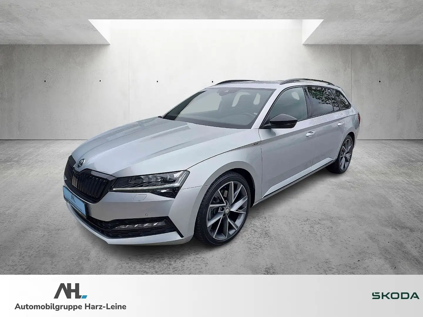 Skoda Superb Combi 2.0 TDI Sportline 4x4 DSG LED Navi ACC Stand Silber - 1