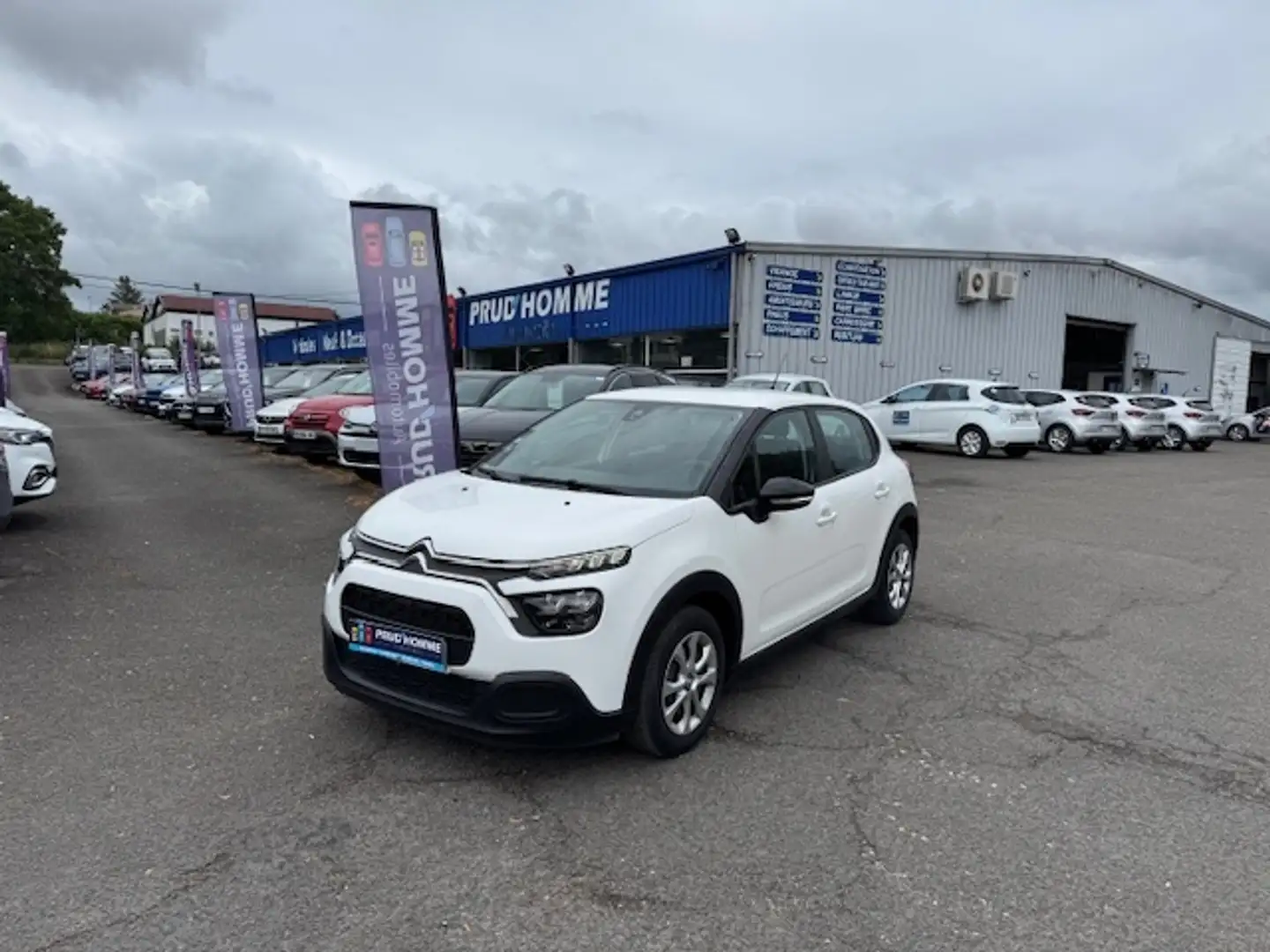 Citroen C3 1.2 PURETECH 83CH S\u0026S FEEL Blanc - 1