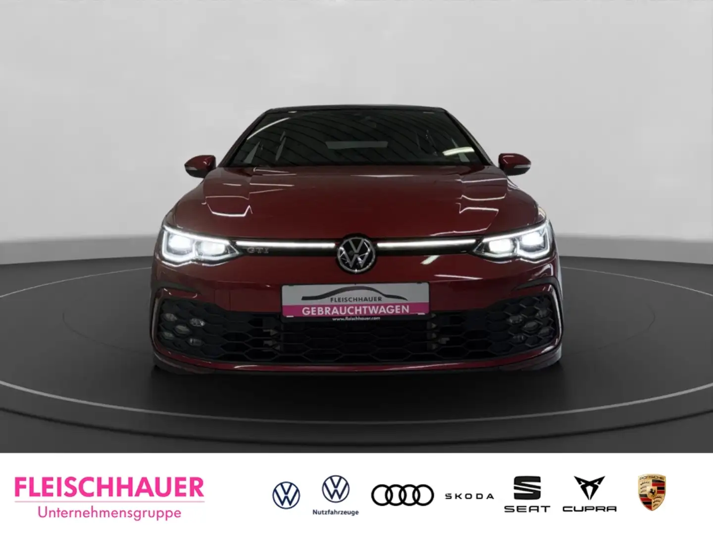 Volkswagen Golf GTI VIII 2.0 TSI MATRIX+PANO+ACC+NAVI+HUD+LEDER+RFK+SH Rot - 2