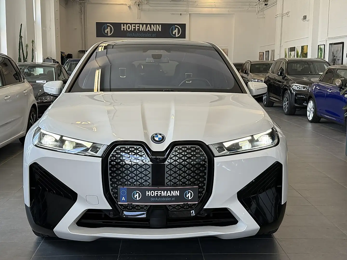 BMW iX xDrive50, AHK/Sitzlüftung/Pano/Soft-Close Weiß - 2