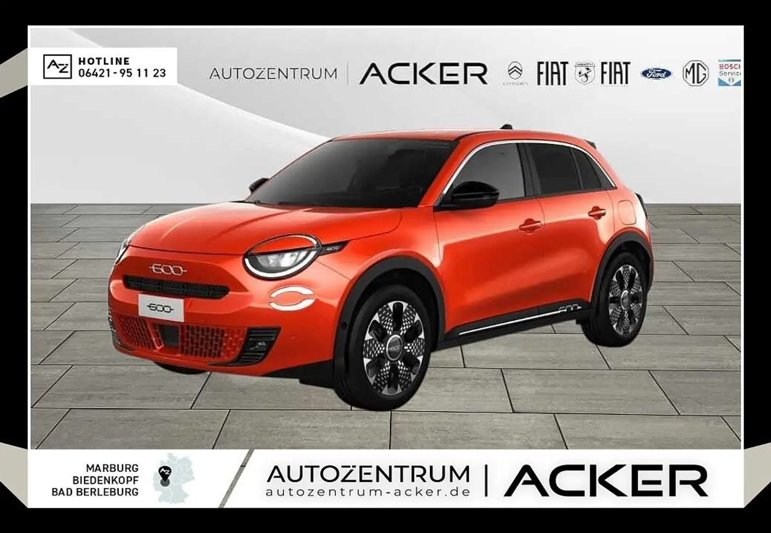 Fiat 600 Hybrid La Prima Navi/ACC/RFK Orange - 1