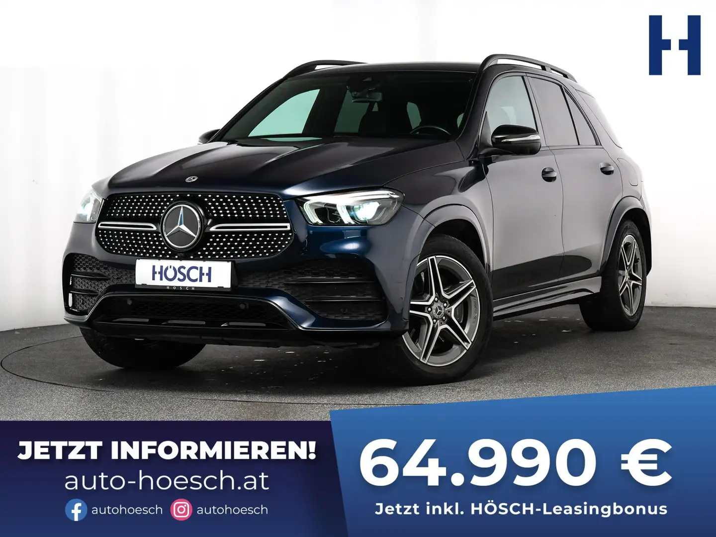 Mercedes-Benz GLE 350 de 4Matic PHEV AMG-Line NIGHT NAPPA 360° 20 Zoll Blau - 1