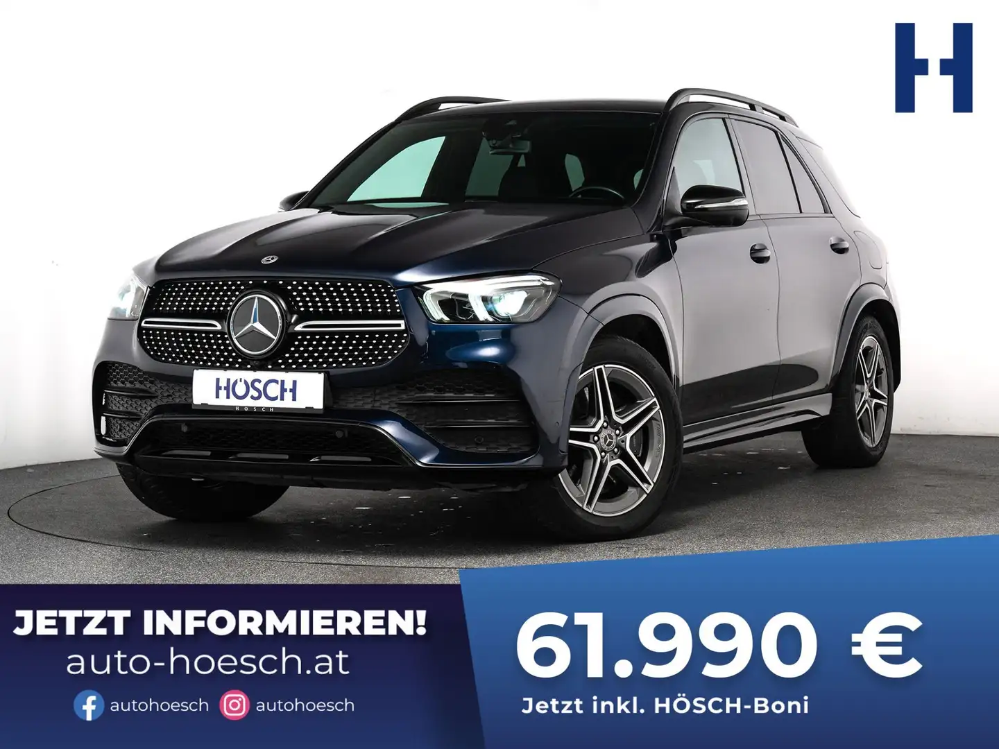 Mercedes-Benz GLE 350 de 4Matic PHEV AMG-Line NIGHT NAPPA 360° 20 Zoll Blau - 1