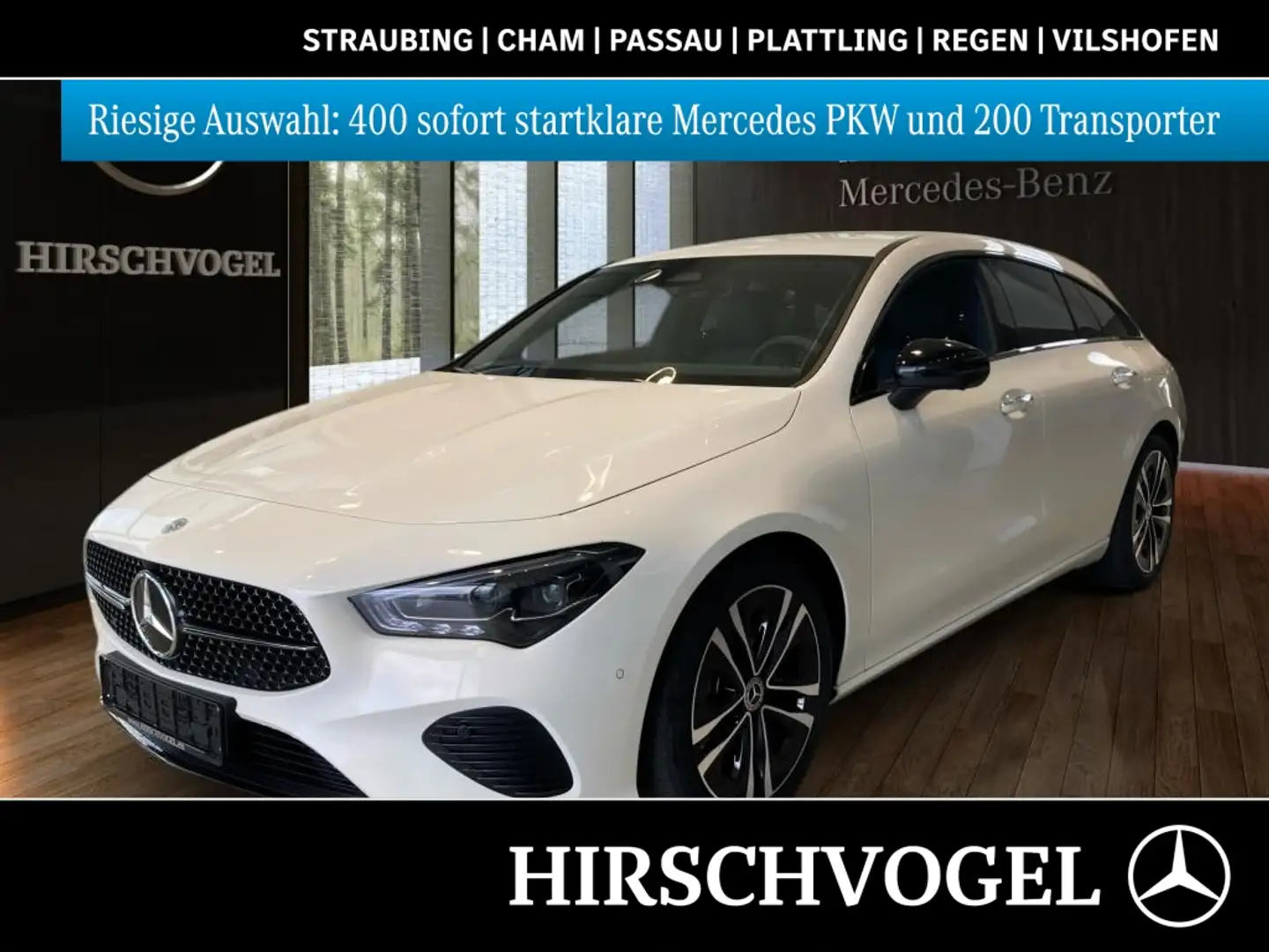 Mercedes-Benz CLA 200 SB Progressive Line+Night+AHK+DISTRONIC Blanc - 1