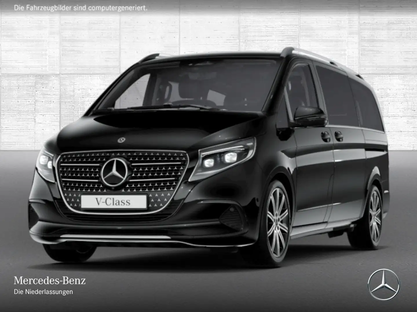Mercedes-Benz V 300 d AVANTGARDE+SchiebDa+9G+AHK+StandHZ+Navi Noir - 2