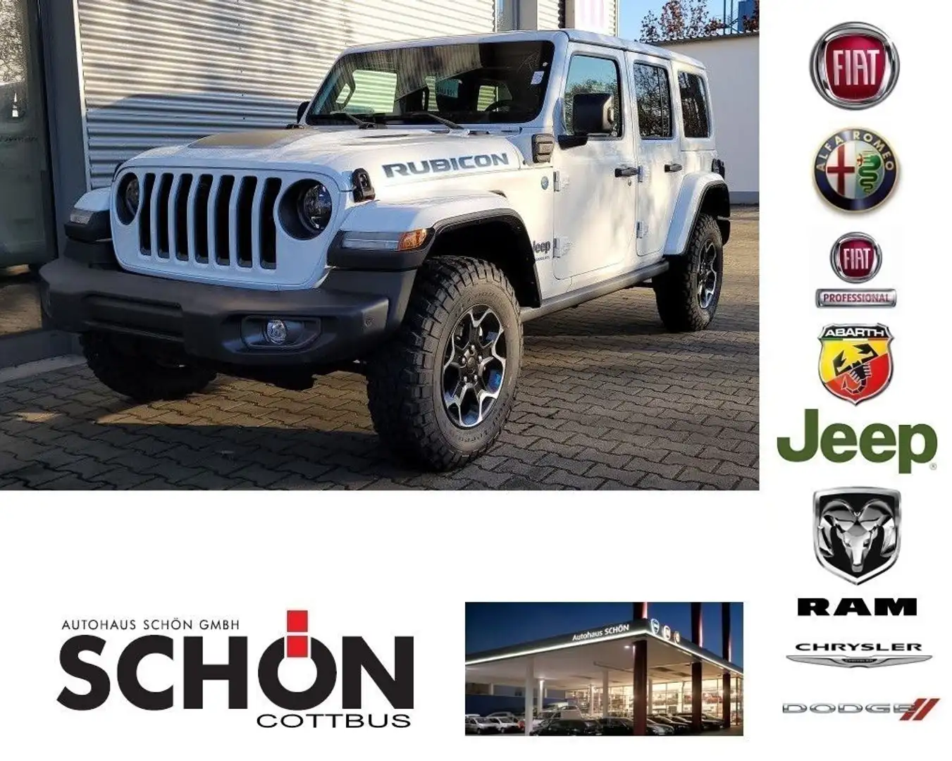 Jeep Wrangler Unlimited Rubicon MY23 PHEV Weiß - 1
