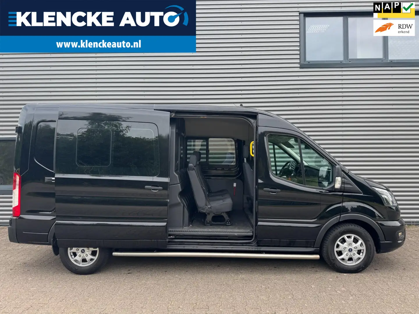 Ford Transit 350 2.0 TDCI L3H2 UNIEK Dubbel cabine AUTOMAAT 170 Noir - 1