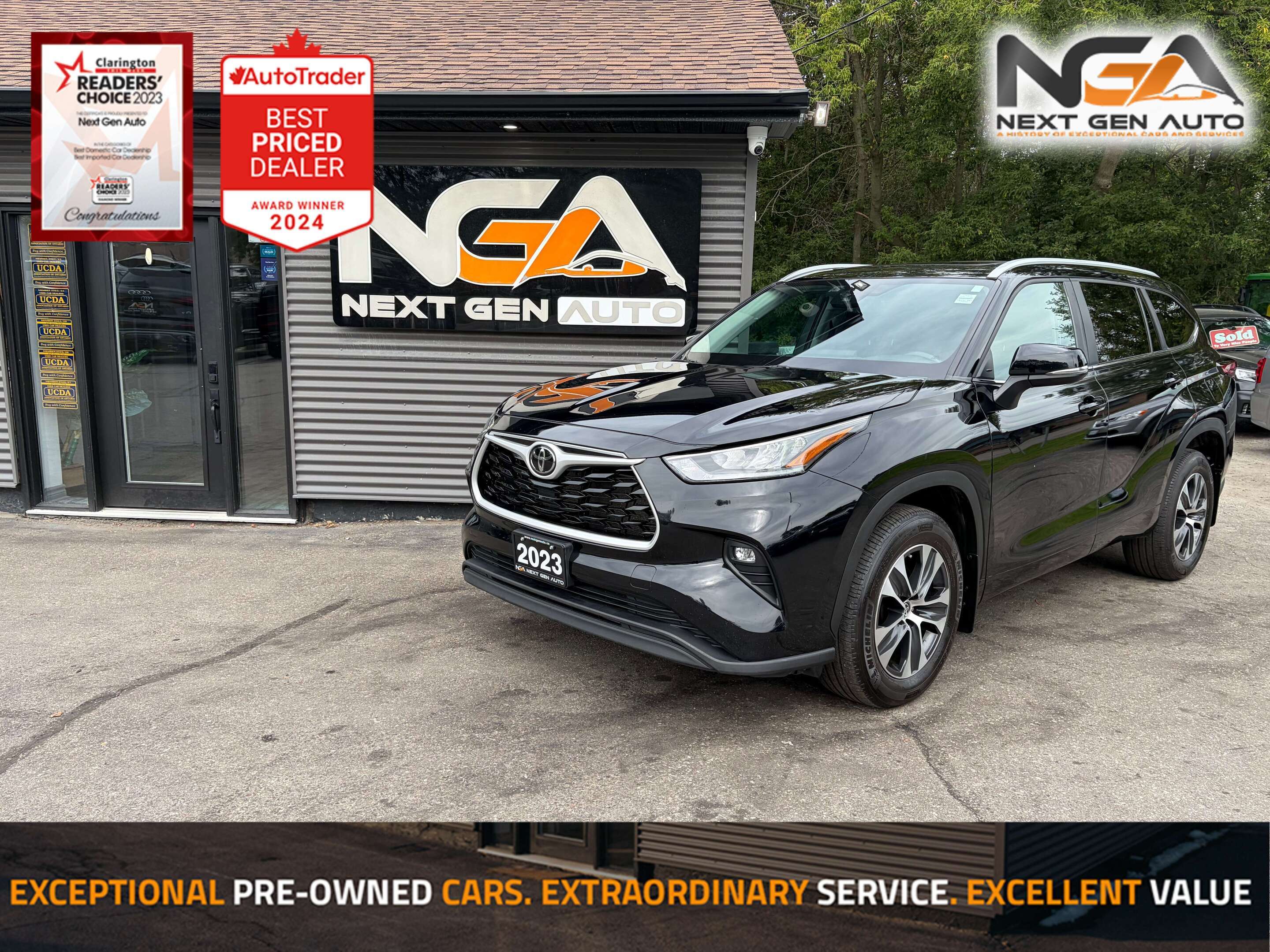 Black 2023 Toyota Highlander SUV / Crossover All-Wheel Drive Automatic